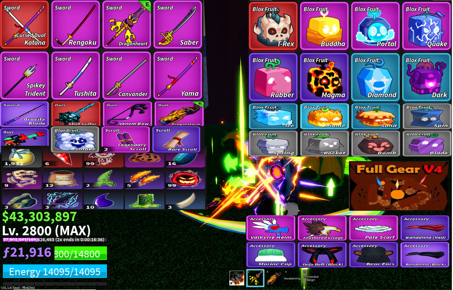 SIÊU PHẨM ROBLOX TTT 13+ MAX LEVEL - TỘC CÁ V4 FULL GEAR - Mã #64550806