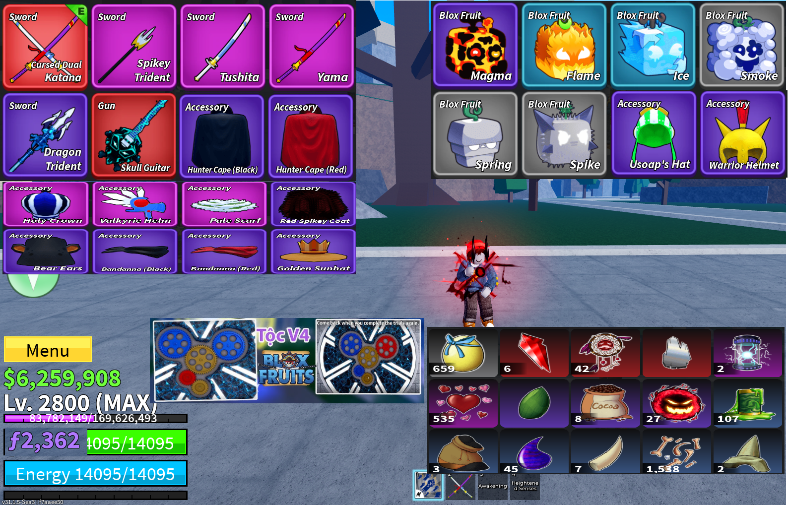 SIÊU PHẨM ROBLOX TTT 13+ MAX LEVEL - TỘC CÁ V4 FULL GEAR - Mã #58790623