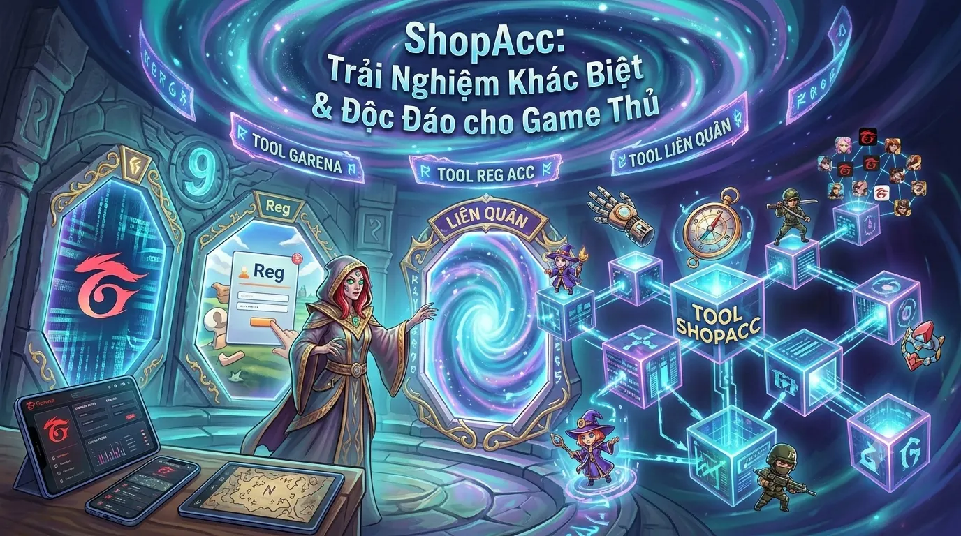 Tool Liên Quân, Tool Garena, Tool Reg Acc: Trải Nghiệm Hệ Sinh Thái Tool ShopAcc Dành Cho Game Thủ