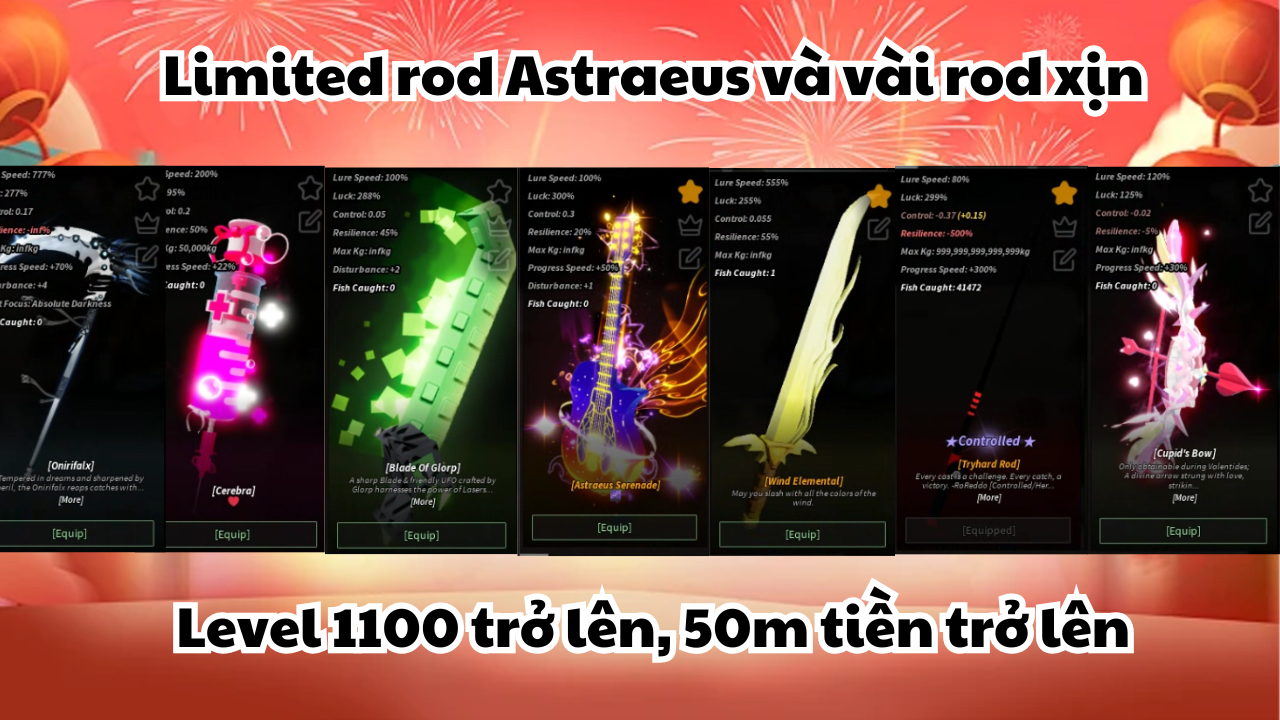 Acc Trắng Thông Tin Siêu Ngon có hơn 50 cần câu VIP - Mã #27817396