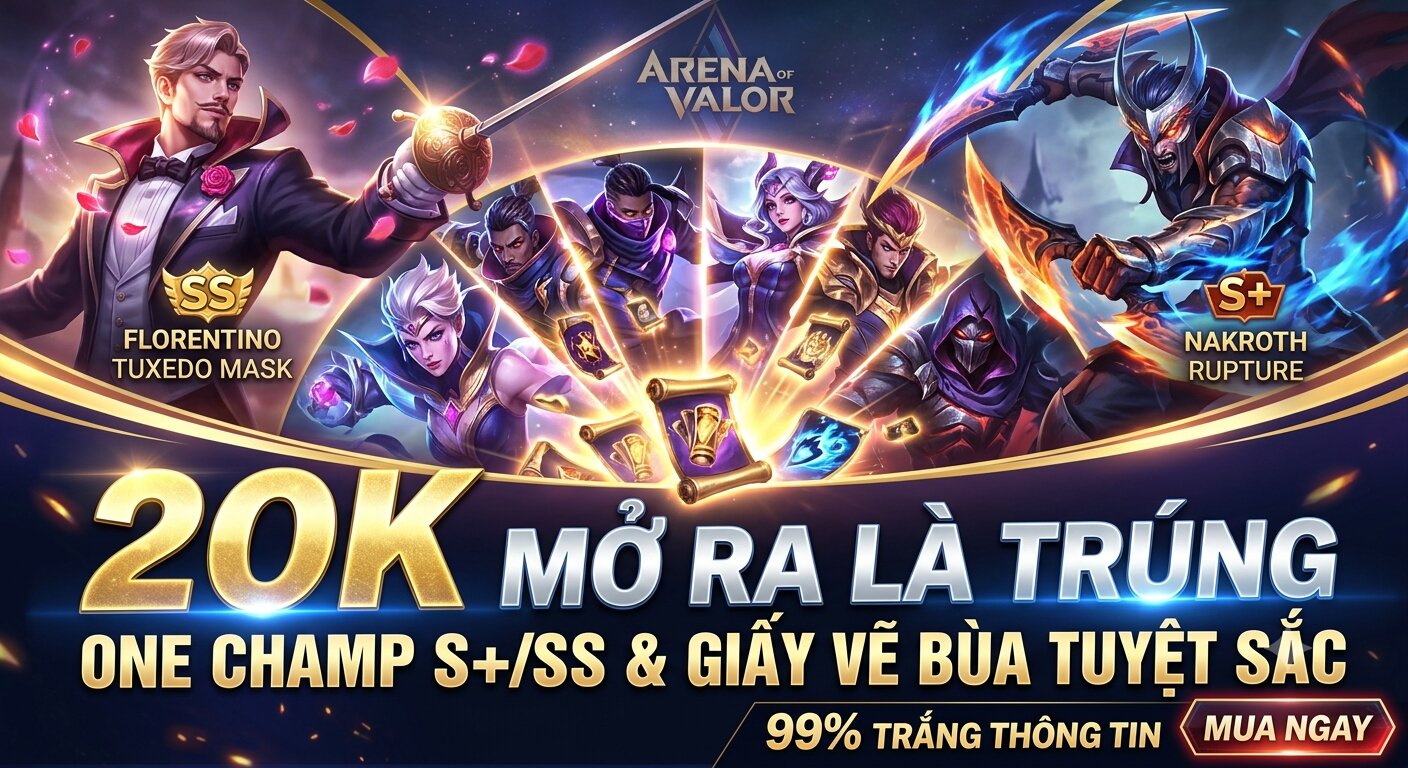 ACC ONE CHAMP CÓ SKIN TỪ S+ TỚI SS SIÊU HIẾM VÀ SIÊU NGON - Mã #34501998